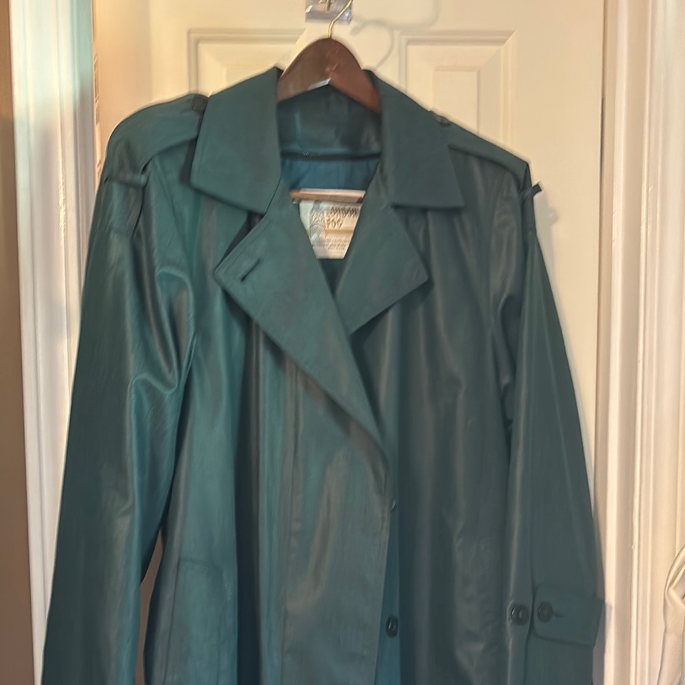 3M Thinsulate Deep Teal Trench Coat